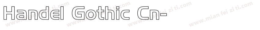 Handel Gothic Cn字体转换